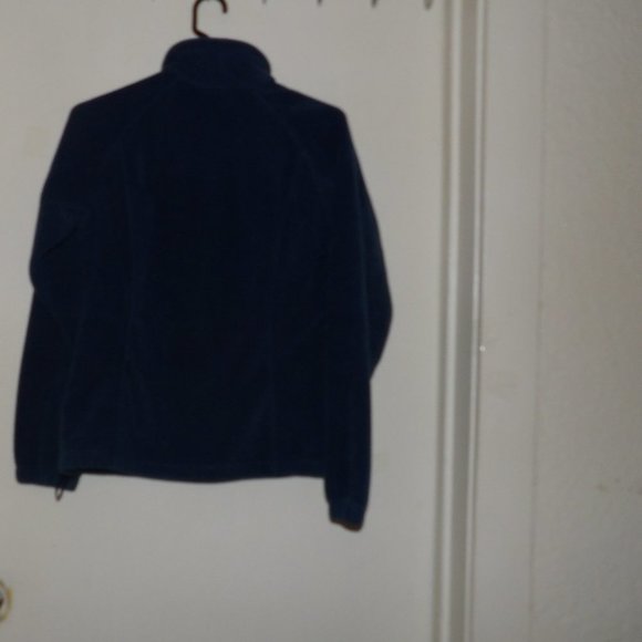 Columbia Navy Blue Fleece Zippered Jacket Sz M - Picture 5 of 5